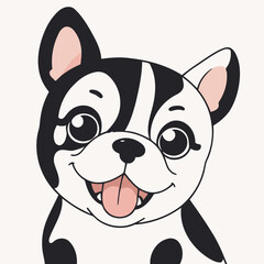 Cute Dog for preschoolers' storybook vector illustration