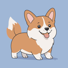 Cute Dog for kids books vector illustration