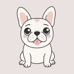 Cute Dog vector illustration for kids story book