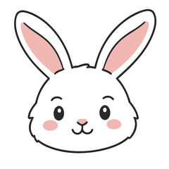 Vector illustration of a sweet Bunny for youngsters' imaginative journeys