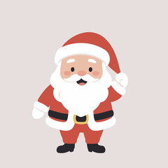Cute Santa for toddlers' playful adventures vector illustration