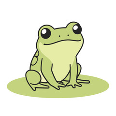 Cute Frog for toddlers' playful adventures vector illustration