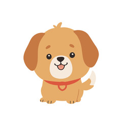 Cute Dog for kids books vector illustration