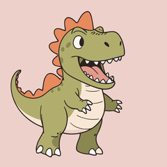 Vector illustration of an enchanting TyrannosaurusRex for kids' storytelling