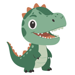 Cute Dino for kids story book vector illustration