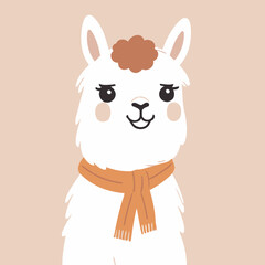 Cute Alpaca vector illustration for little ones' bedtime routines