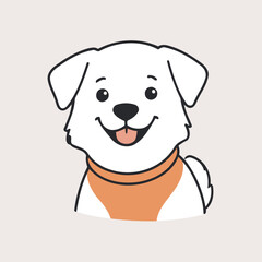 Fototapeta premium Cute Dog vector illustration for kids' adventure tales