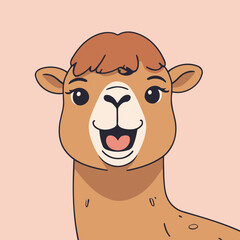 Cute vector illustration of a Camel for children book