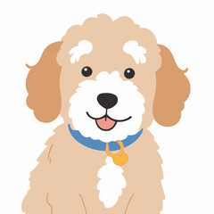 Cute vector illustration of a Dog for children's bedtime stories