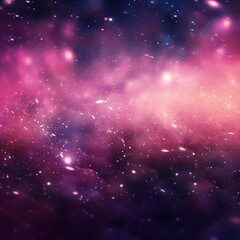 Fototapeta premium Abstract background with bokeh defocused lights and stars in pink colors