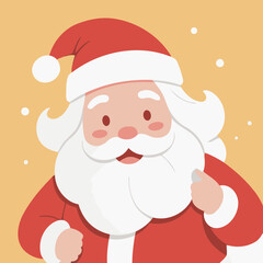 Vector illustration of a charming Santa for toddlers' learning adventures