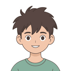 Vector illustration of a charming Boy for toddlers' learning adventures
