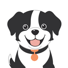 Vector illustration of a charming Dog for toddlers' learning adventures