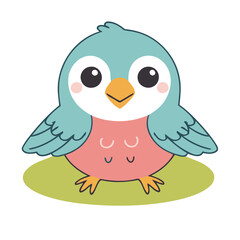 Vector illustration of a cute Bird for children