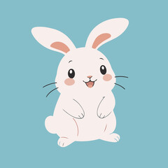 Cute Rabbit vector illustration for kids' adventure tales