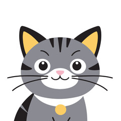 Vector illustration of a playful Cat for preschoolers' storytime