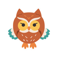 Cute vector illustration of a Owl for children's bedtime stories