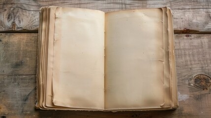 Open book with blank pages for writing or sketching