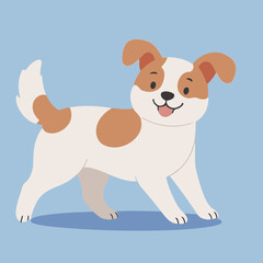 Vector illustration of a cute Dog for children book