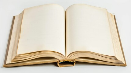 Obraz premium Open book with blank pages for writing or sketching