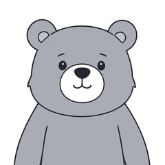 Vector illustration of a cute Bear for children story book