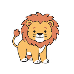 Cute Lion for toddlers' playful adventures vector illustration