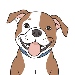 Cute Dog for children's bedtime stories vector illustration