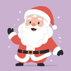 Cute Santa vector illustration of a for toddlers books