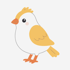 Cute Bird for children story book vector illustration