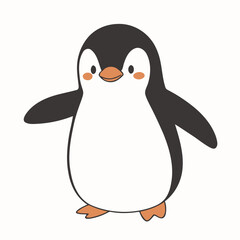 Cute Penguin for kids vector illustration