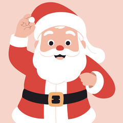 Vector illustration of an enchanting Santa for kids' storytelling