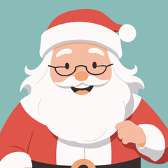 Cute vector illustration of a Santa for youngsters' picture books