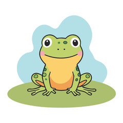 Cute Frog for kids vector illustration