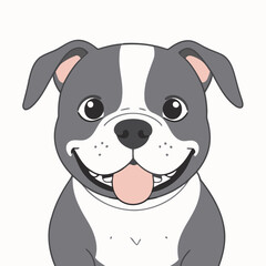 Vector illustration of a cute Dog for children