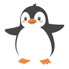 Cute Penguin vector illustration for kids story book