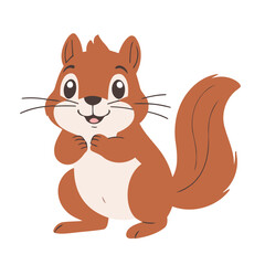 Cute Squirrel vector illustration for little ones' bedtime routines