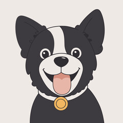 Cute Dog for kids' storytelling vector illustration