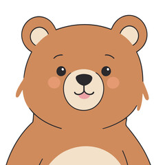 Cute Bear for kids books vector illustration