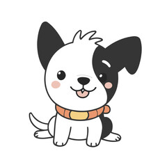 Cute Dog vector illustration for preschoolers' learning moments
