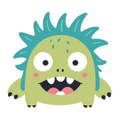 Fototapeta premium Cute Monster for toddlers story books vector illustration
