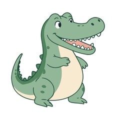Cute Alligator vector illustration for kids story book