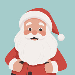 Cute Santa for preschoolers' storybook vector illustration