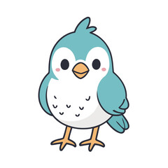 Vector illustration of a cute Bird for children book
