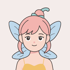 Cute Fairy for kids books vector illustration