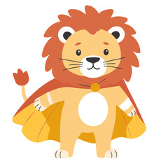 Cute Lion for toddlers' playful adventures vector illustration