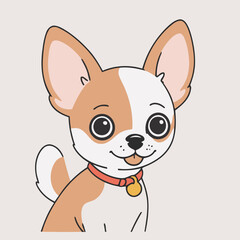 Cute Dog for toddlers story books vector illustration