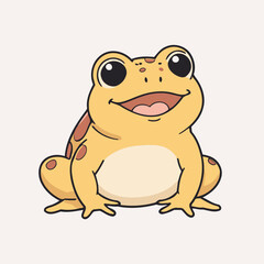 Obraz premium Cute Toad for toddlers' playful adventures vector illustration
