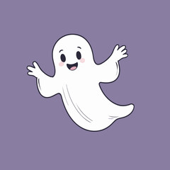 Cute Ghost vector illustration for little ones' bedtime routines