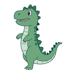 Vector illustration of a cute Dino for kids story book
