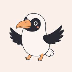 Cute Condor for children vector illustration